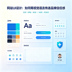 共和建站-网站UI设计：如何用视觉语言传递品牌信任感